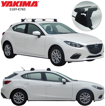 Yakima Whispbar Roof Racks Mazda 3 hatchback